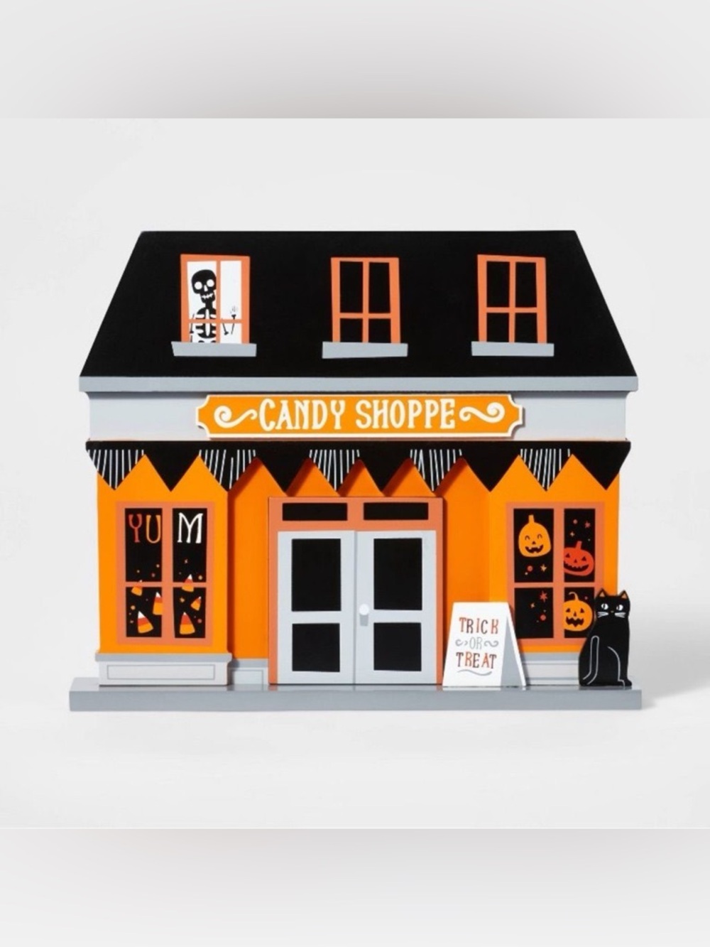Hyde & eek! Wood mini mantle halloween decorations candy shop